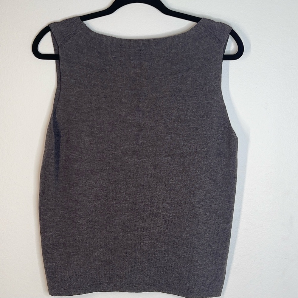 EILEEN FISHER Women’s Small Brown Sweater Tank - Picture 2 of 9